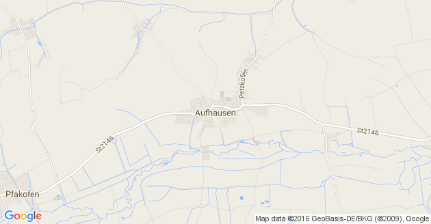 Karte Aufhausen in der Oberpfalz