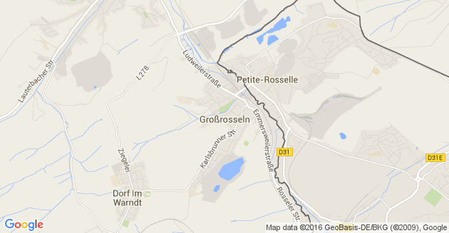 Karte Großrosseln