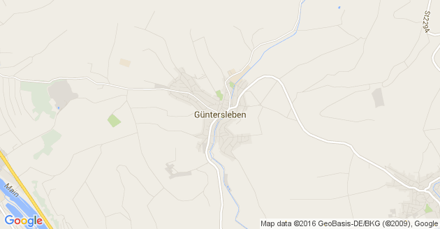 Karte Güntersleben