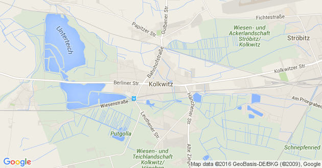 Karte Kolkwitz