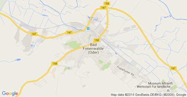 Karte Bad Freienwalde