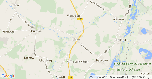 Karte Lütau