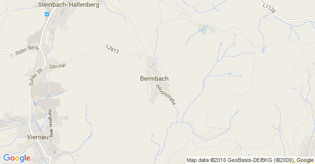 Karte Bermbach bei Schmalkalden