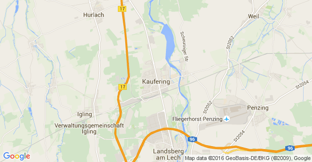 Karte Kaufering