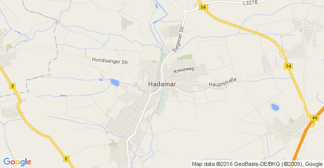 Karte Hadamar