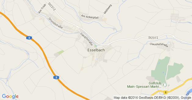 Karte Esselbach