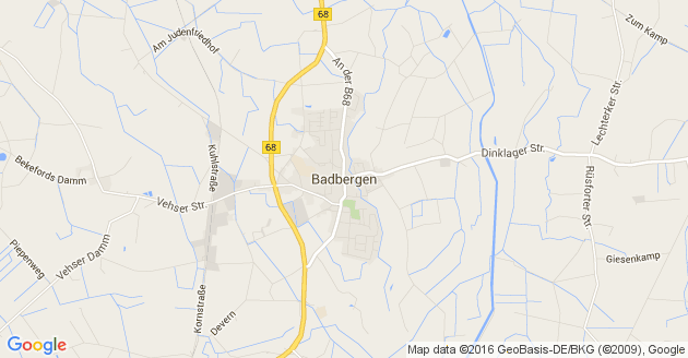 Karte Badbergen