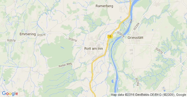 Karte Rott am Inn
