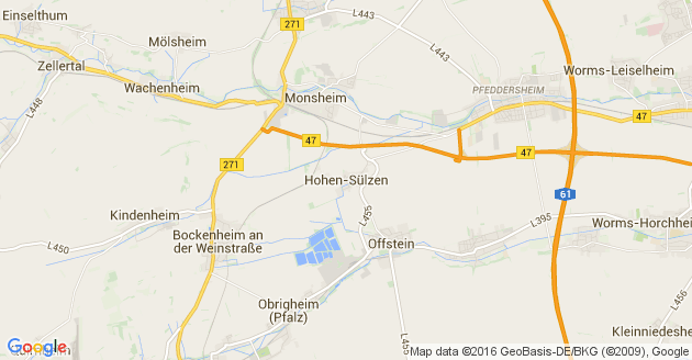 Karte Hohen Sülzen