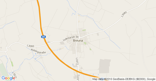 Karte Breuna