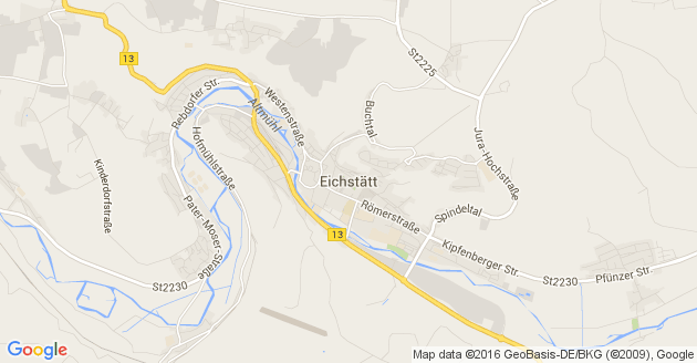 Karte Eichstätt in Bayern