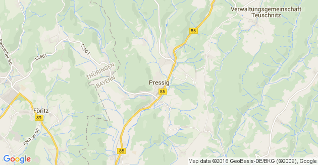 Karte Pressig