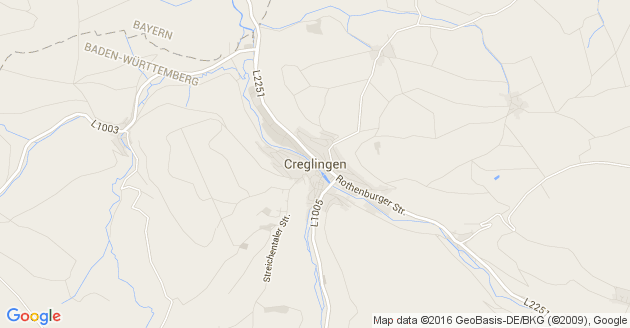 Karte Creglingen             