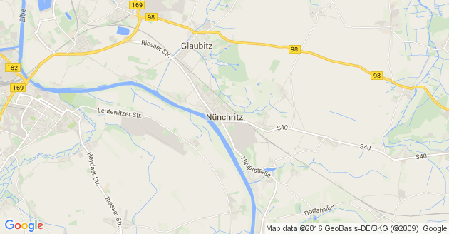 Karte Nünchritz