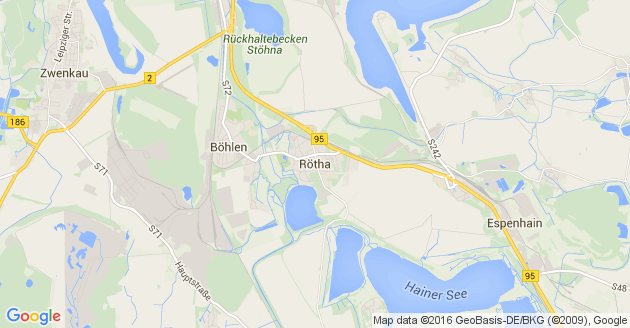 Karte Rötha