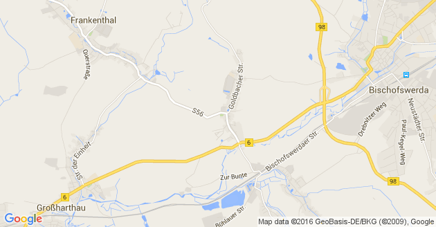 Karte Frankenthal bei Bischofswerda