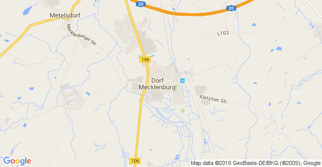 Karte Dorf Mecklenburg