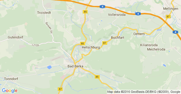 Karte Hetschburg