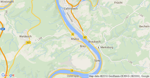 Karte Rhens
