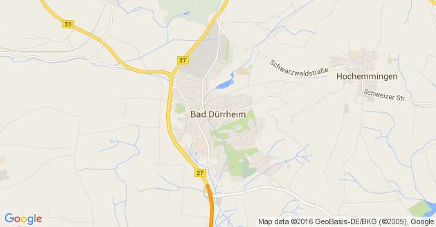 Karte Bad Dürrheim
