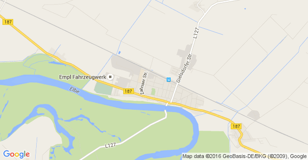 Karte Jessen an der Elster