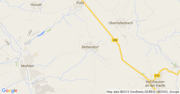 Karte Bettendorf