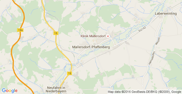 Karte Mallersdorf Pfaffenberg