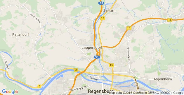 Karte Lappersdorf