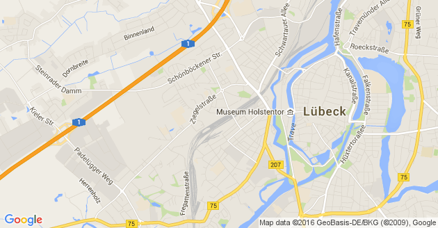 Karte Brügge in Holstein