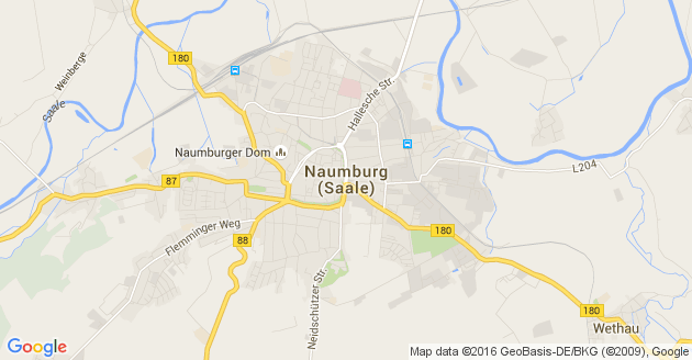 Karte Naumburg an der Saale