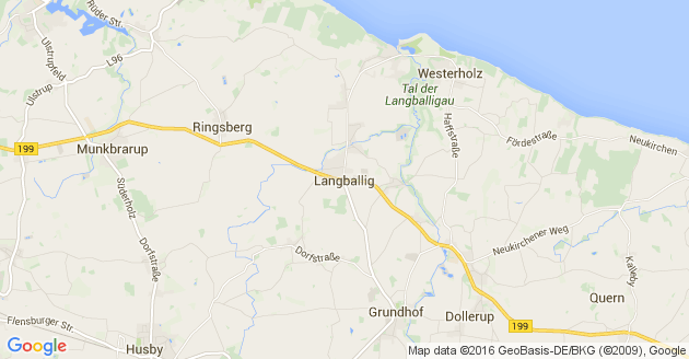 Karte Langballig