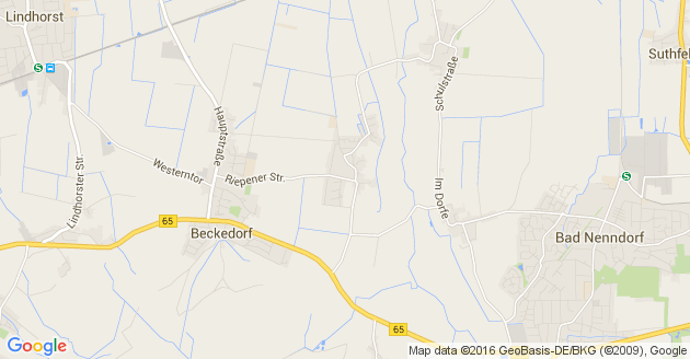 Karte Beckedorf bei Stadthagen