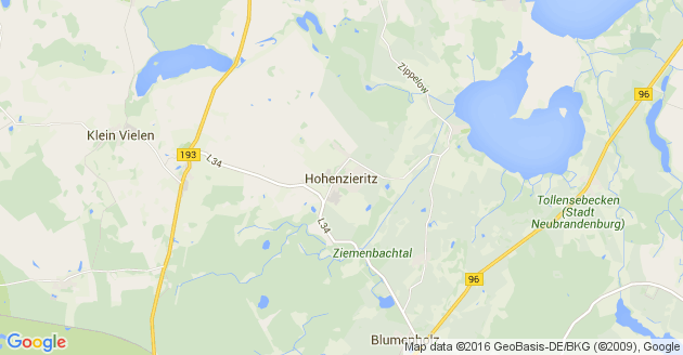 Karte Hohenzieritz