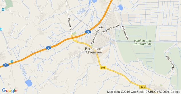 Karte Bernau am Chiemsee