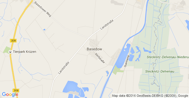 Karte Basedow Kreis Herzogtum Lauenburg