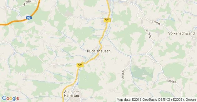Karte Rudelzhausen