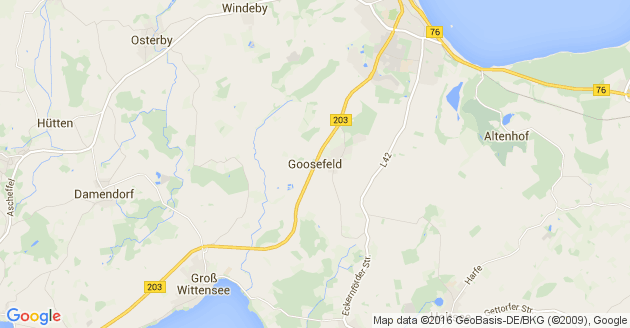 Karte Goosefeld