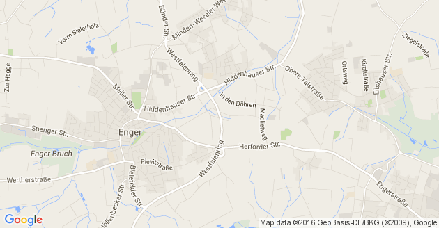 Karte Enger in Westfalen