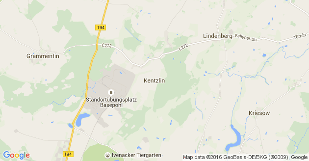 Karte Kentzlin