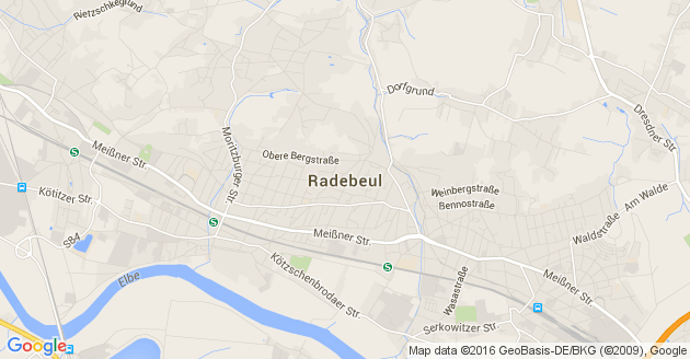 Karte Radebeul