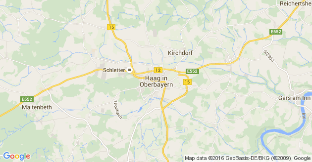 Karte Kirchdorf bei Haag in Oberbayern
