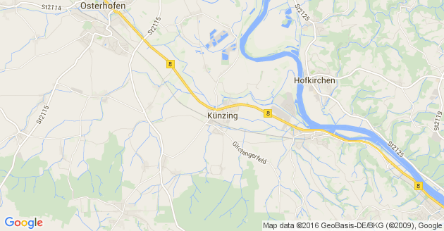 Karte Künzing