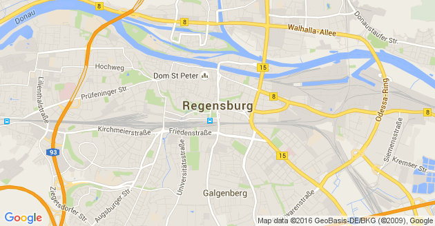 Karte Regensburg