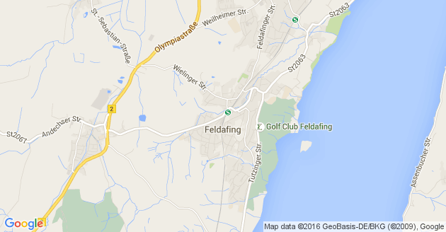 Karte Feldafing