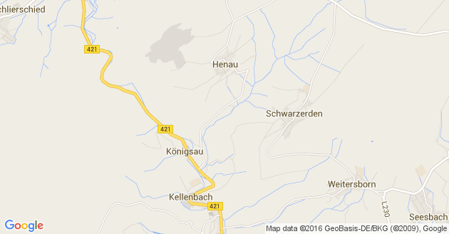 Karte Asbach im Hunsrück