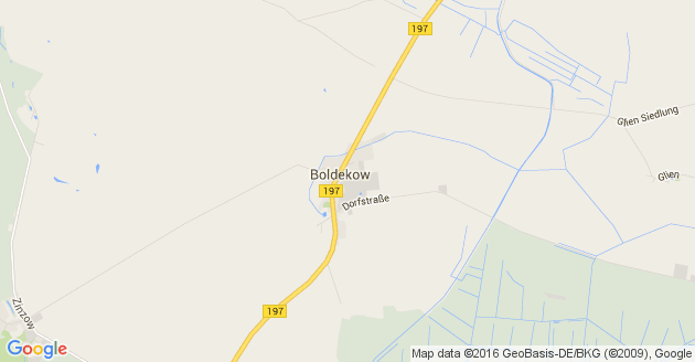 Karte Boldekow
