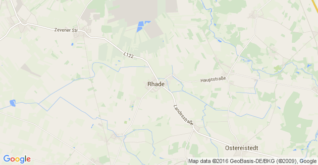 Karte Rhade bei Zeven