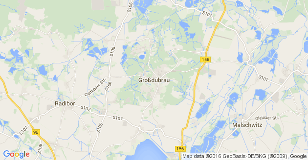Karte Großdubrau