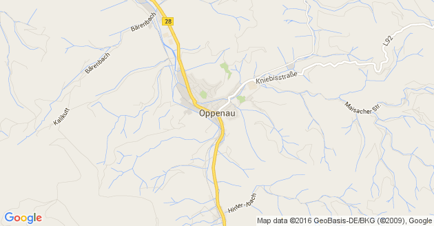 Karte Oppenau