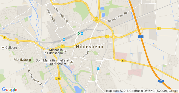 Karte Hildesheim             